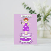 Red Hat Ladeties Thank you ポストカード (スタンド正面)