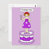 Red Hat Ladeties Thank you ポストカード (正面/裏面)