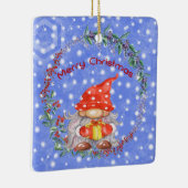 Red Hat & Present Ceramic Ornamのクリスマス格言 セラミックオーナメント (右)