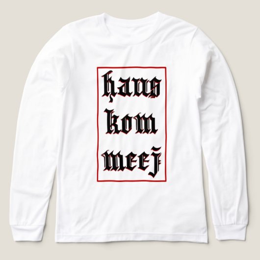 Red Haus Kom Meej Hmong Custom Design Shirt トライブレンドＴシャツ (デザイン正面)