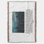 Red Hawk's Village throw blanket スローブランケット (正面縦)