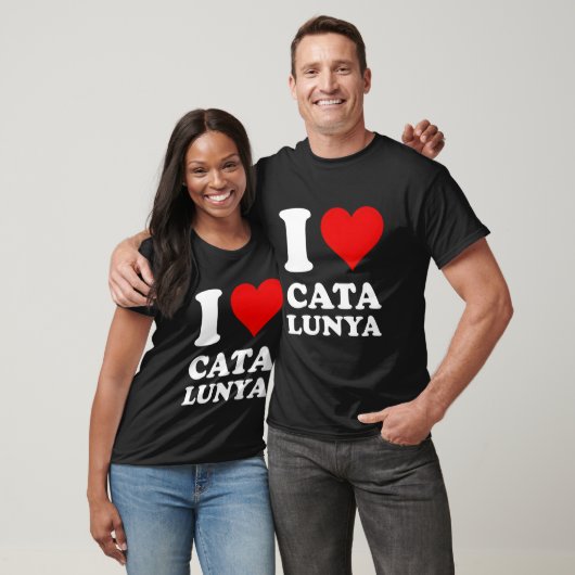 Red He I Love Catalunya Tシャツ (ユニセックス)