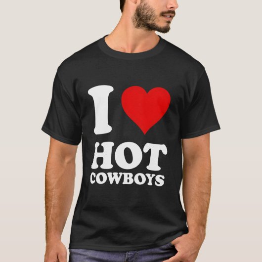 Red He I Love Hot Cow Tシャツ (正面)