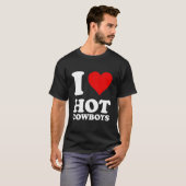 Red He I Love Hot Cow Tシャツ (正面フル)