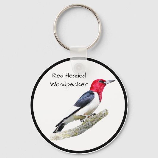 Red-Headed Woodpecker キーホルダー (正面)