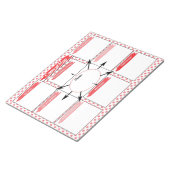 Red Healthcare Student Concept Mapテンプレート ノートパッド (アングル)