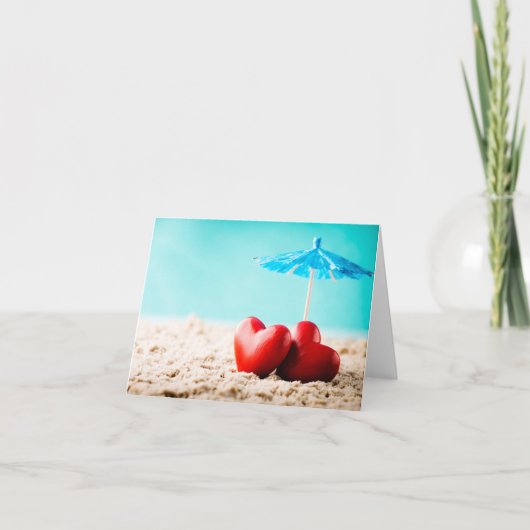 Red heart カード (正面)