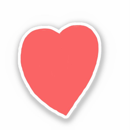 Red Heart シール (正面)