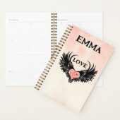 Red heart angel black wings プランナー手帳 (ディスプレー)