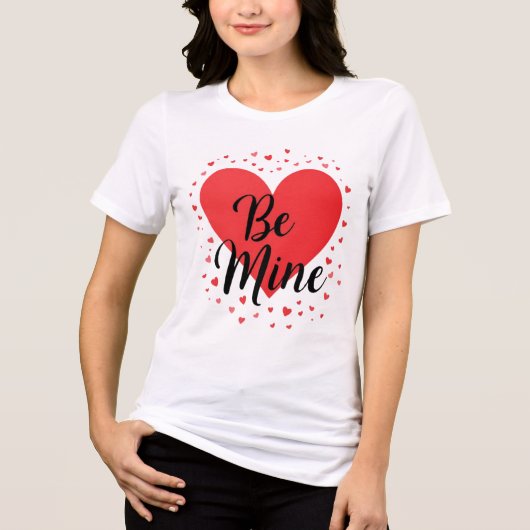 Red Heart BE MINE Valentine’s Day Gift トライブレンドＴシャツ (正面)