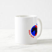 Red Heart Blue Mind Coffee Mug コーヒーマグカップ (正面右)