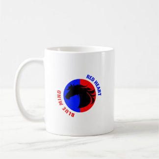 Red Heart Blue Mind Coffee Mug コーヒーマグカップ