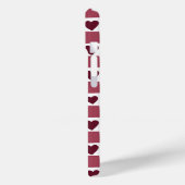 Red Heart Checkerboard Pattern Case-Mate iPhoneケース (裏面 / 左)
