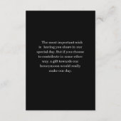 Red Heart Enclosure Card Wedding Floral Insert エンクロージャーカード (裏面)