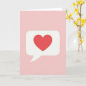 Red Heart Faux Gold Foil Look Card カード (黄色い花)