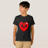 Red Heart Funny Cute Design For Men Women Husband  Tシャツ (正面フル)