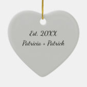 Red Heart Funny I Tolerate You Sarcastic Christmas セラミックオーナメント (裏面)