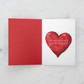 Red Heart High Heels Kiss Valentine's Day カード (内部)