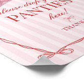 Red Heart Lingerie Bachelorette Panties Please ポスター (角)