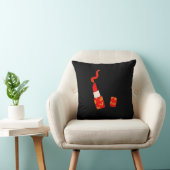 Red Heart Lipstick Pop Art Design クッション (椅子)