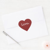 Red Heart Love Envelope Seal Sticker ハートシール (封筒)