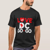 Red Heart Love Map DC Go Go Graphics Tシャツ (正面)