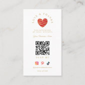 Red Heart Love & Thanks Supporting Small Business 名刺 (正面)