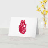 Red heart organ カード (黄色い花)