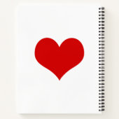 Red Heart Spiral Notebook  ノートブック (裏面)