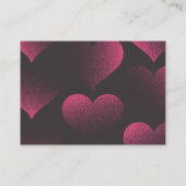 Red Heart Theme Wedding Details Enclosure Cards エンクロージャーカード (裏面)