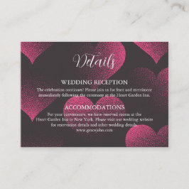 Red Heart Theme Wedding Details Enclosure Cards エンクロージャーカード