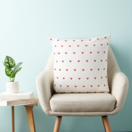 red heart throw pillow クッション