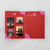 Red Heart Valentine Card シーズンカード (内部)