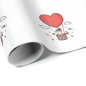 Red Heart Wrapping Paper – Romantic Valentine’s Gi ラッピングペーパー (ロールコーナー)