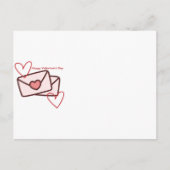 Red Hearth Happy Valentine's Day ポストカード (正面)