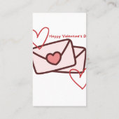 Red Hearth Happy Valentine's Day 名刺 (裏面)