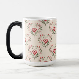 Red Hearts Cream Morphing Mug モーフィングマグカップ