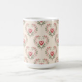 Red Hearts Cream Morphing Mug モーフィングマグカップ (中央)