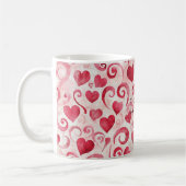 Red Hearts Love コーヒーマグカップ (左)