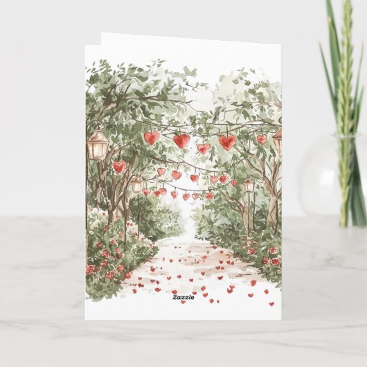 Red Hearts Love is in the air カード (裏面)