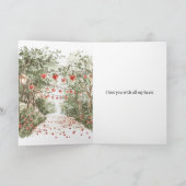 Red Hearts Love is in the air カード (内部)