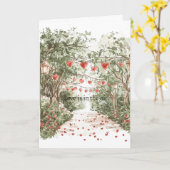 Red Hearts Love is in the air カード (黄色い花)