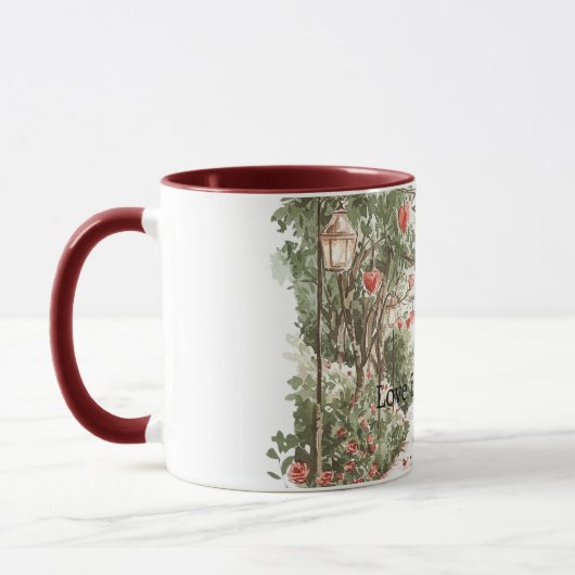 Red Hearts Love is in the air マグカップ (左)