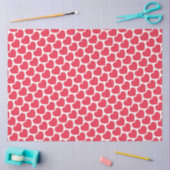 Red Hearts Modern Sweet Love Notes Fun 薄葉紙 (クラフト)