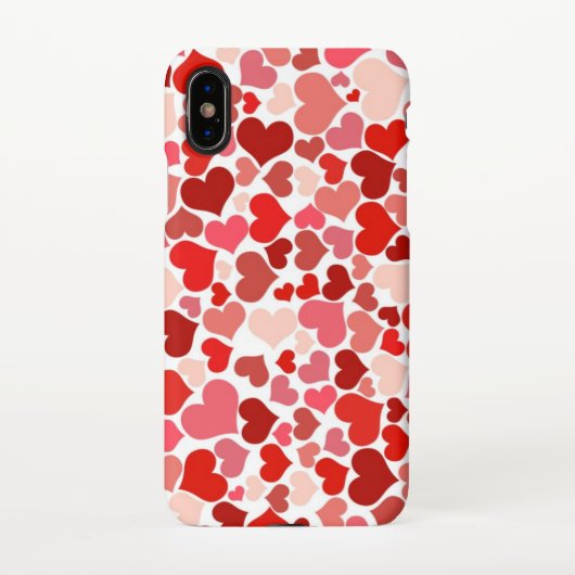 Red Hearts Mousepad iPhoneケース (裏面)