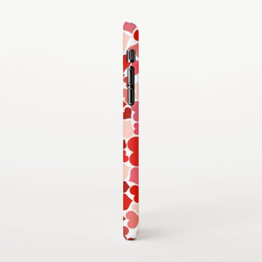 Red Hearts Mousepad iPhoneケース (左側)