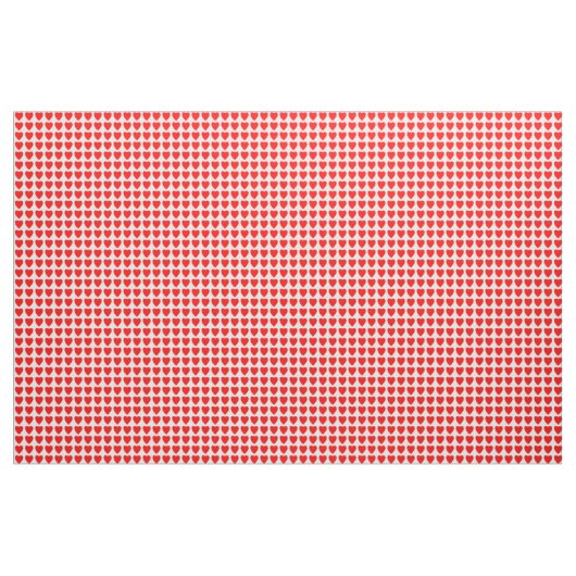 Red Hearts Pattern ファブリック (ヤード)