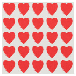 Red Hearts Pattern ファブリック