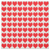 Red Hearts Pattern ファブリック (見本)