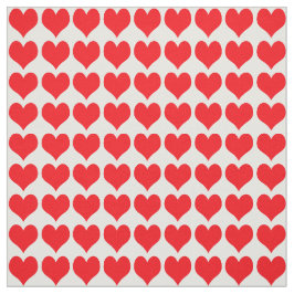 Red Hearts Pattern ファブリック